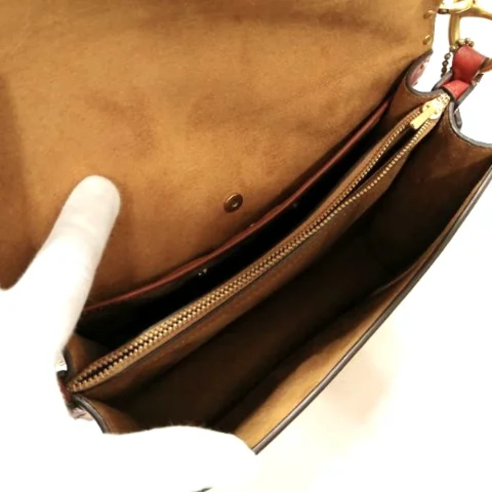 Coach Pre-owned Leather handbags Brown Dames