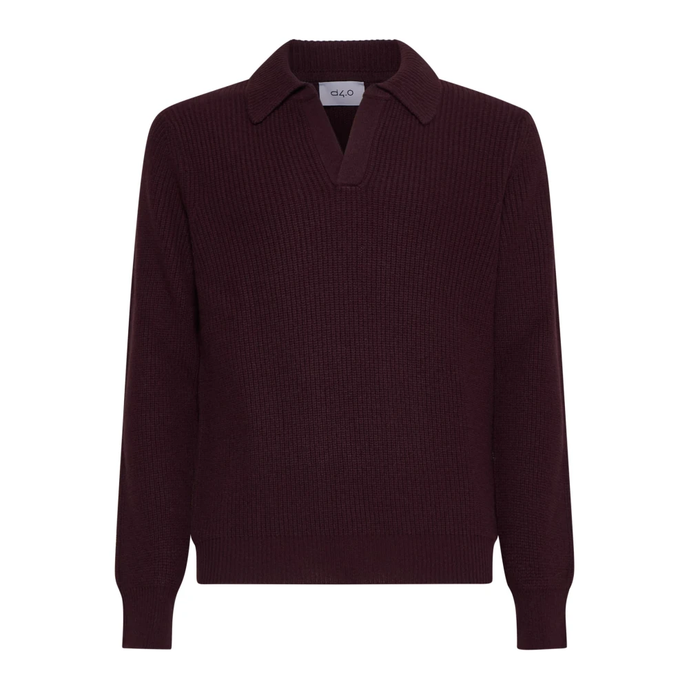 D4.0 Bordeaux Sweaters Red Heren