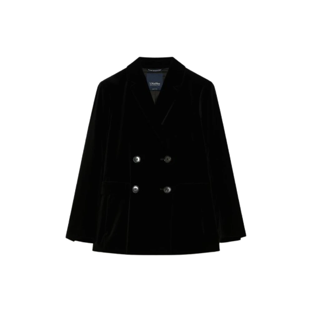 Max Mara Zwarte Jassen voor Vrouwen Black Dames