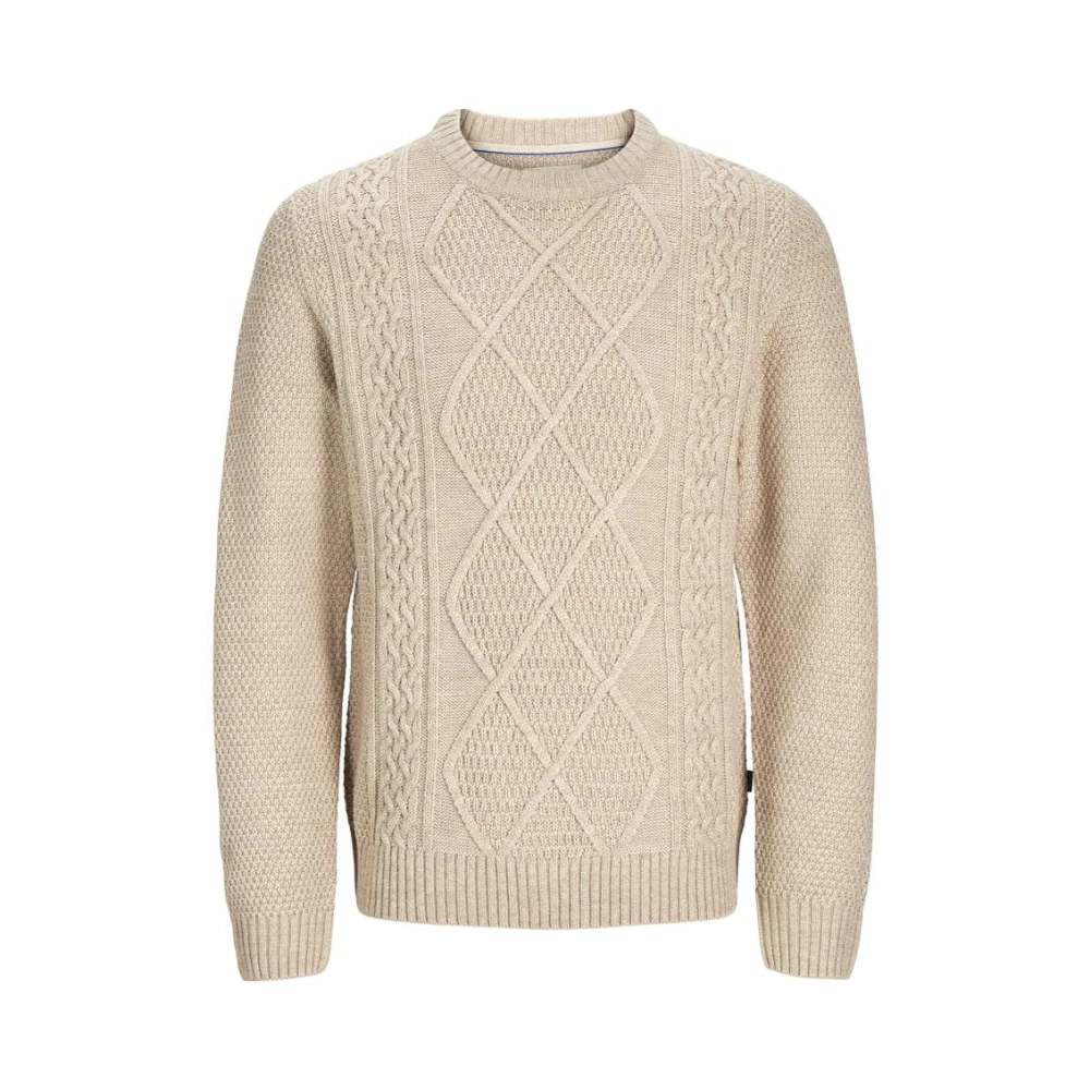jack & jones Luxe Kabeltrui Beige Heren