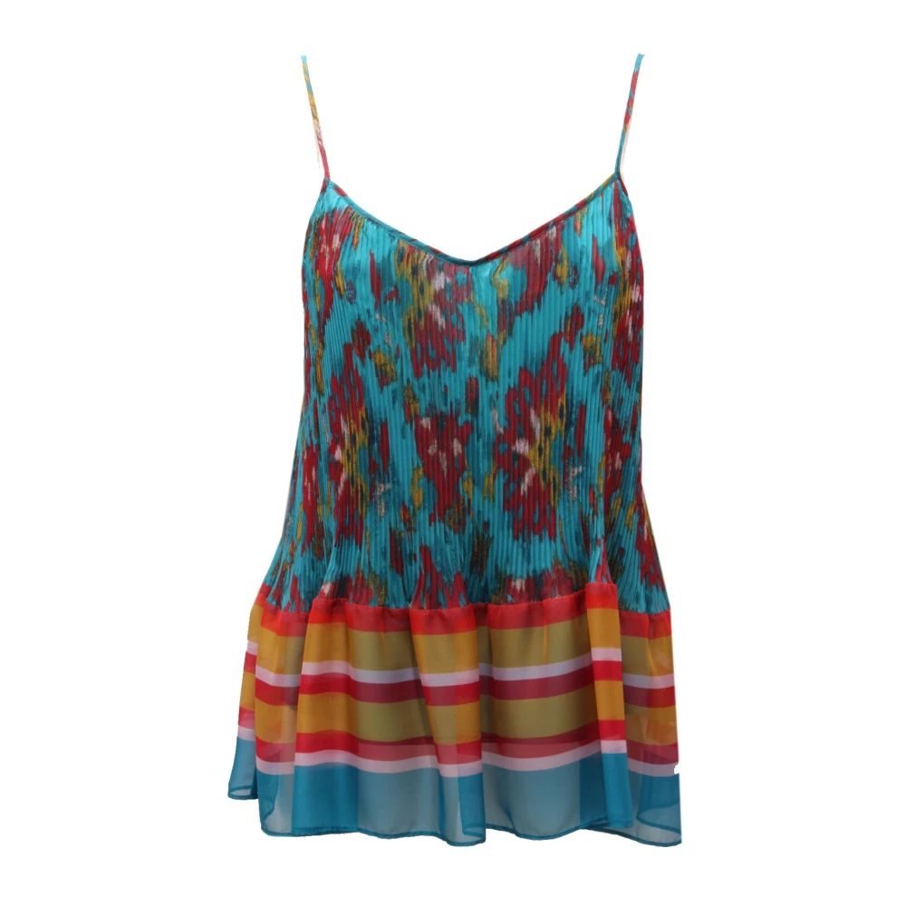 Twinset Women's Multicolor 191Tt2363 Canotta Top - Sleeveless Tops - S - Tops