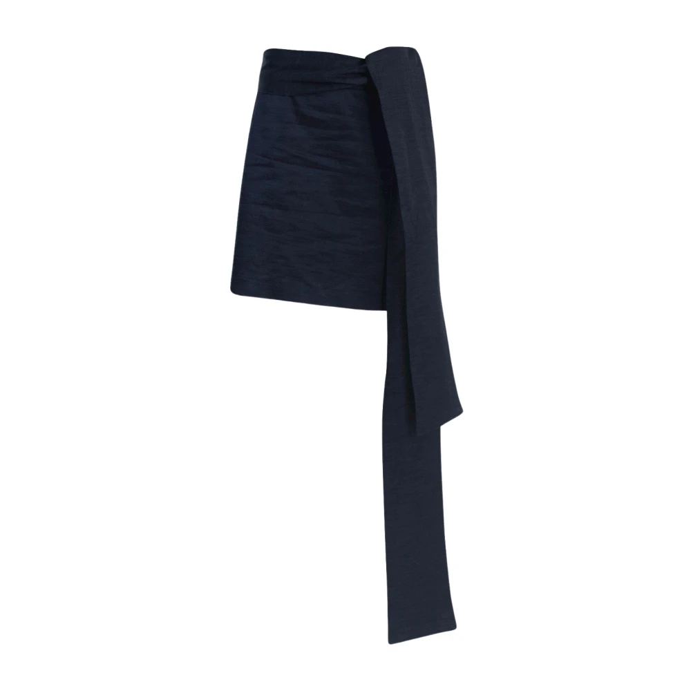 March23 Minirok met ruches Blue Dames