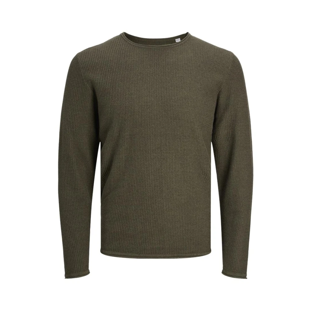jack & jones Essentials Gebreide Crew Neck Trui Olive Night Green Heren