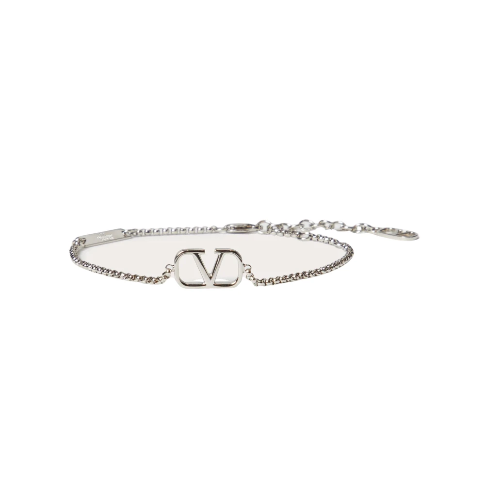 Valentino Garavani Bijoux Silverarmband Metall Palladium Finish Gray, Herr