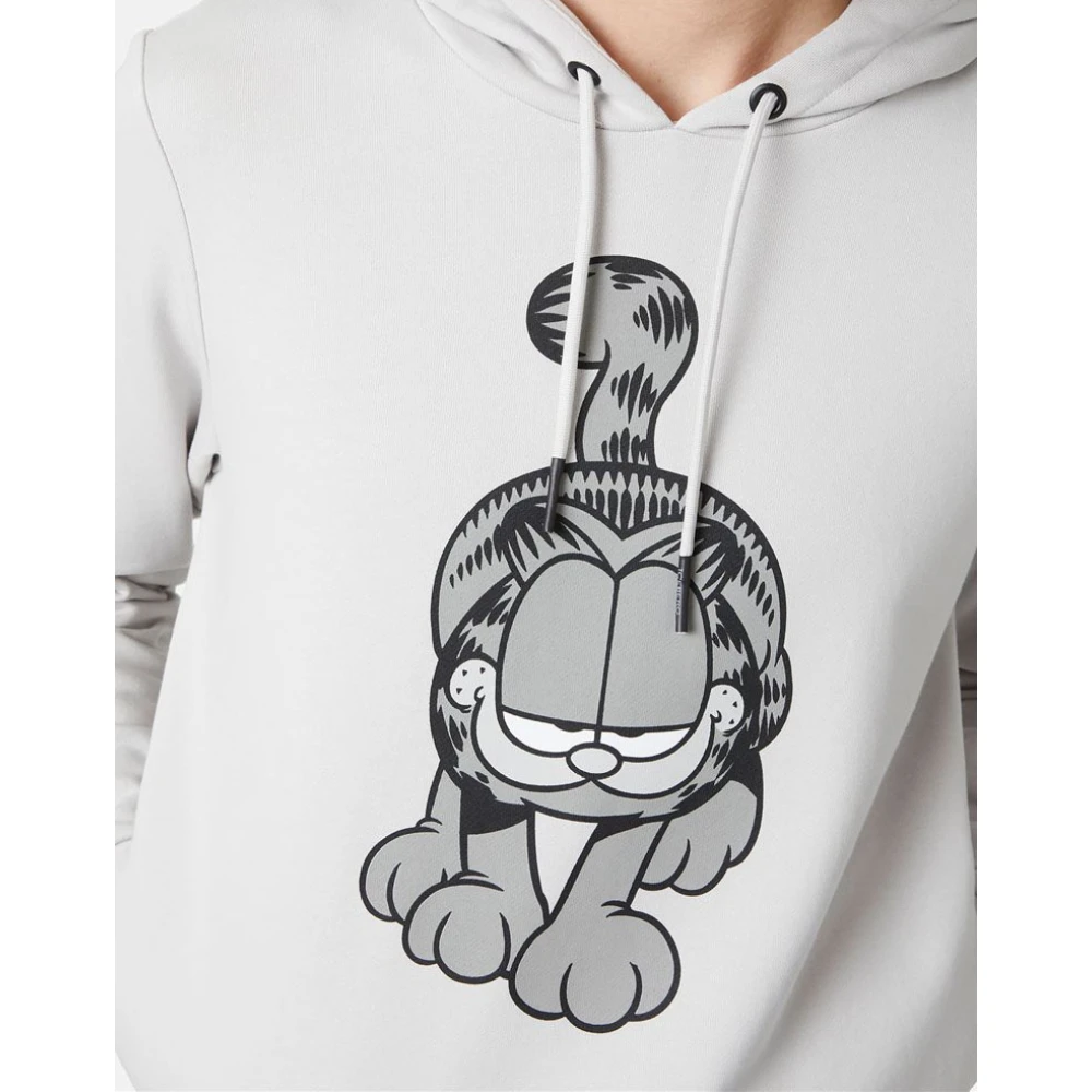 Iceberg Hoodie met cartoonprints Gray Heren