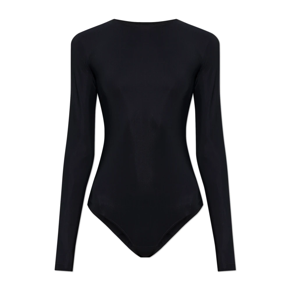 Mm6 Maison Margiela Vrouw Zwart Tops Dames, S, Tops