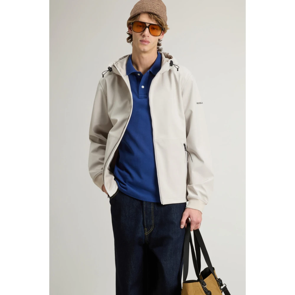 Woolrich Moderne Tech Softshell Outdoor Jas Gray Heren