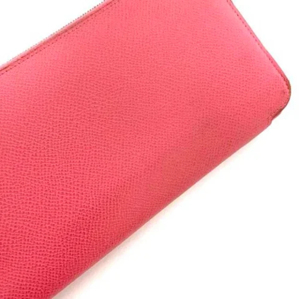 Hermès Vintage Pre-owned Canvas wallets Pink Dames