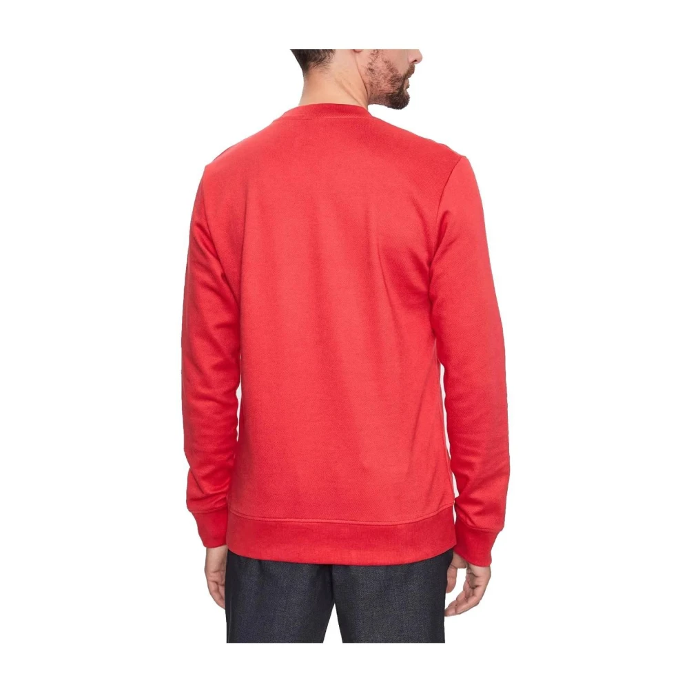 jack & jones Rode Ronde Hals Katoenen Sweatshirt Red Heren