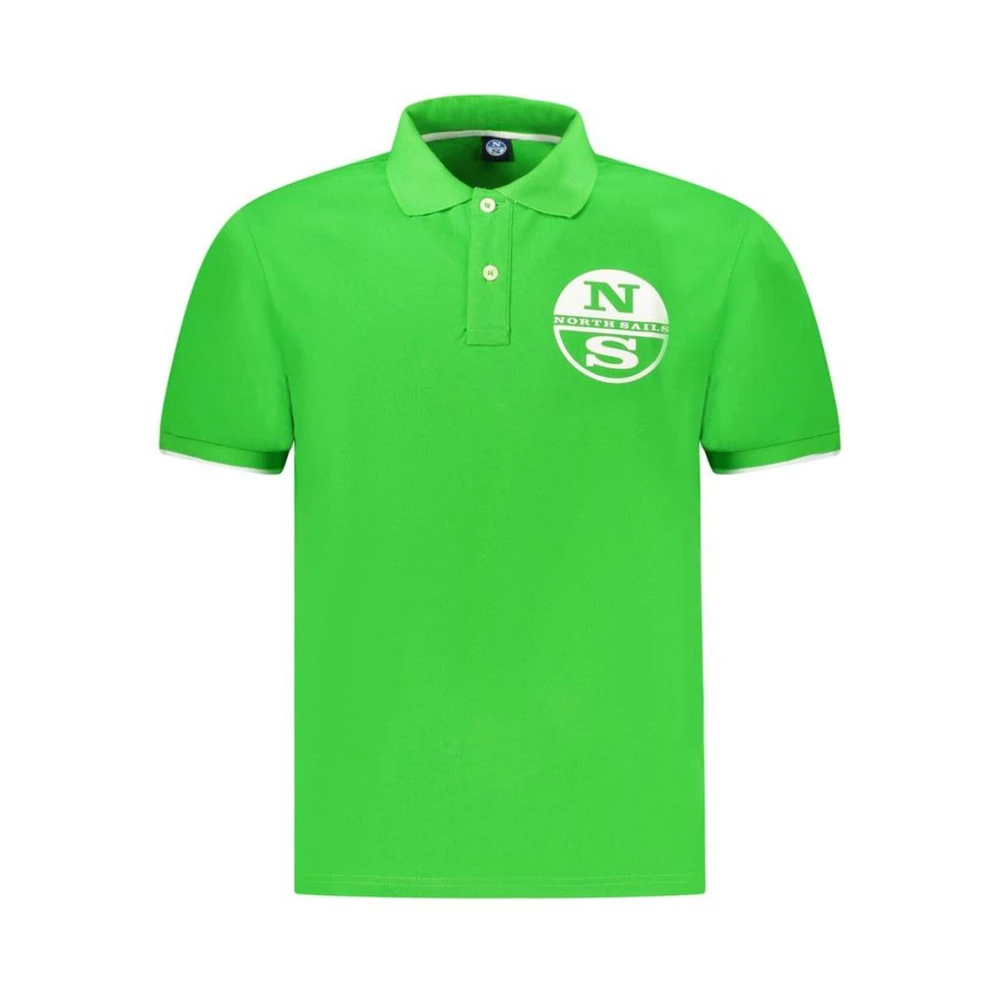 North Sails Cotton Polo Shirt - Male - Polo Shirts - Green - 2XL - Tops