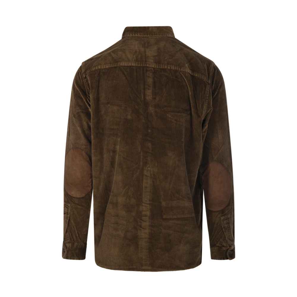 Ralph Lauren Lange Mouw Sportshirt Brown Heren
