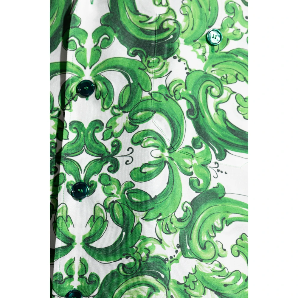 Dolce & Gabbana Kortemouwenshirt Green Heren