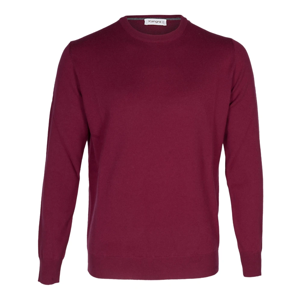 Kangra Men's Purple Round-Neck Knitwear, L, Maglia Girocollo