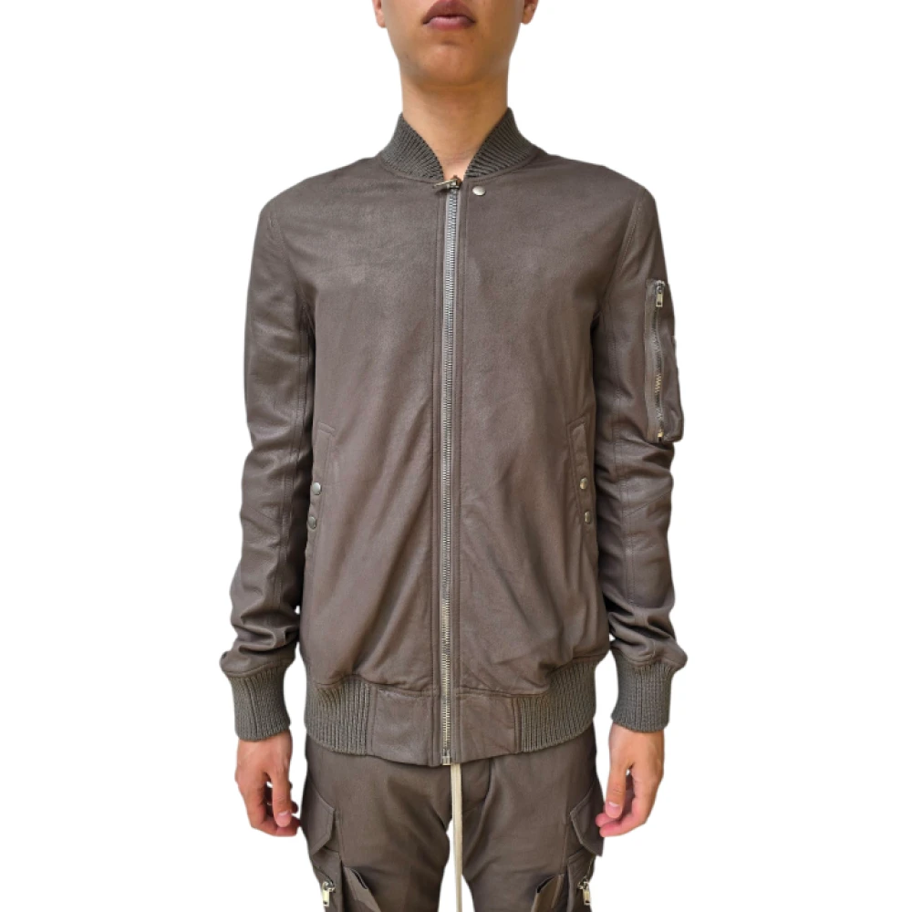 Rick Owens Uomo Marrone - Classic Flight Jacket - Jackets - L