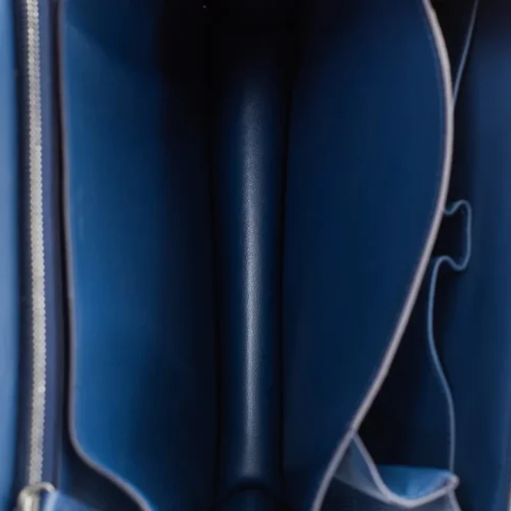 Celine Vintage Pre-owned Leather celine-bags Blue Dames