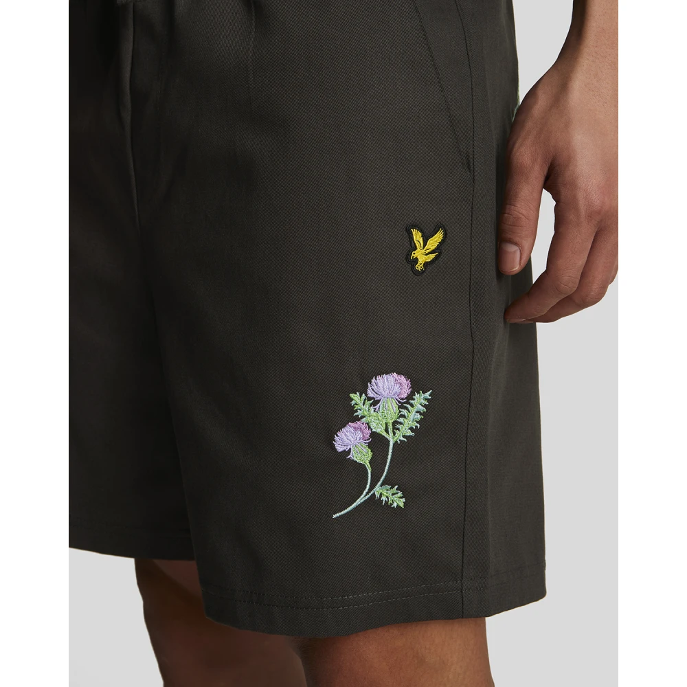 Lyle & Scott Geborduurde Club Shorts Gray Heren