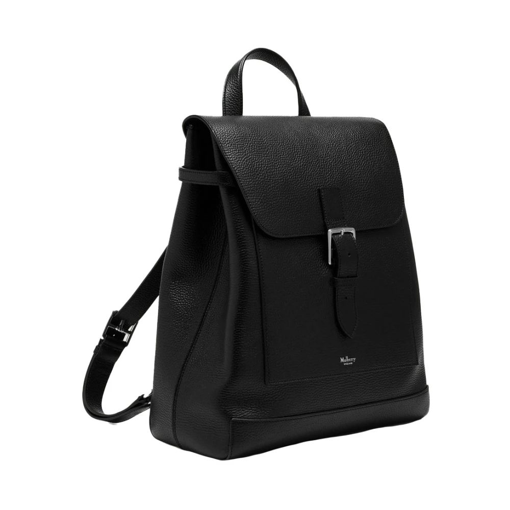 Mulberry Stijlvolle zwarte Chiltern-rugzak Black Heren