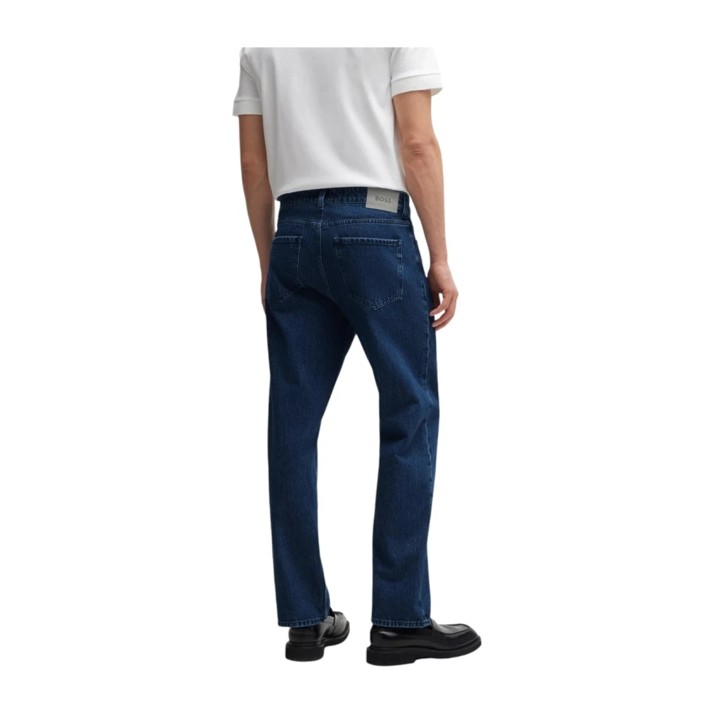Hugo Boss Relaxed fit jeans in blauwe denim Blue Heren