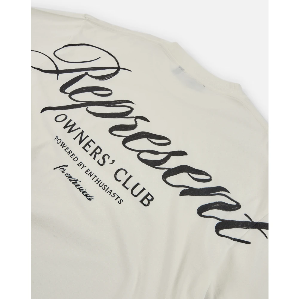 Represent T-shirt met print Beige Heren