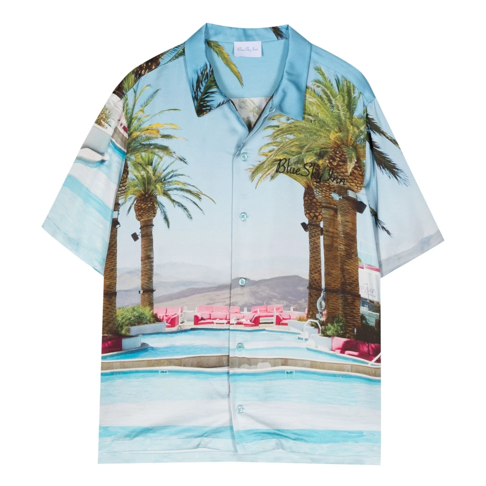 Blue Sky Inn City Pool Print Shirt Multicolor Heren