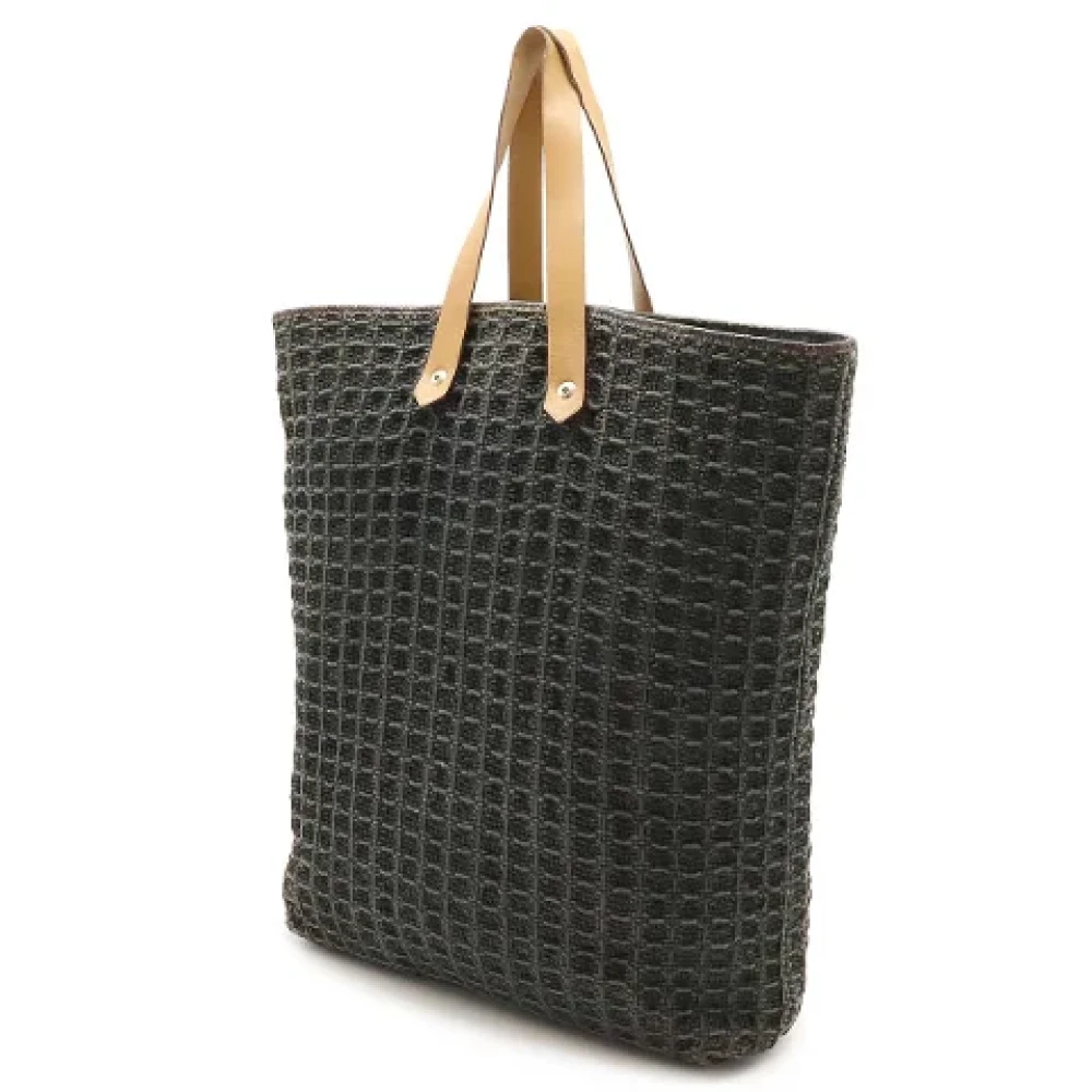 Hermès Vintage Pre-owned Cotton handbags Gray Dames