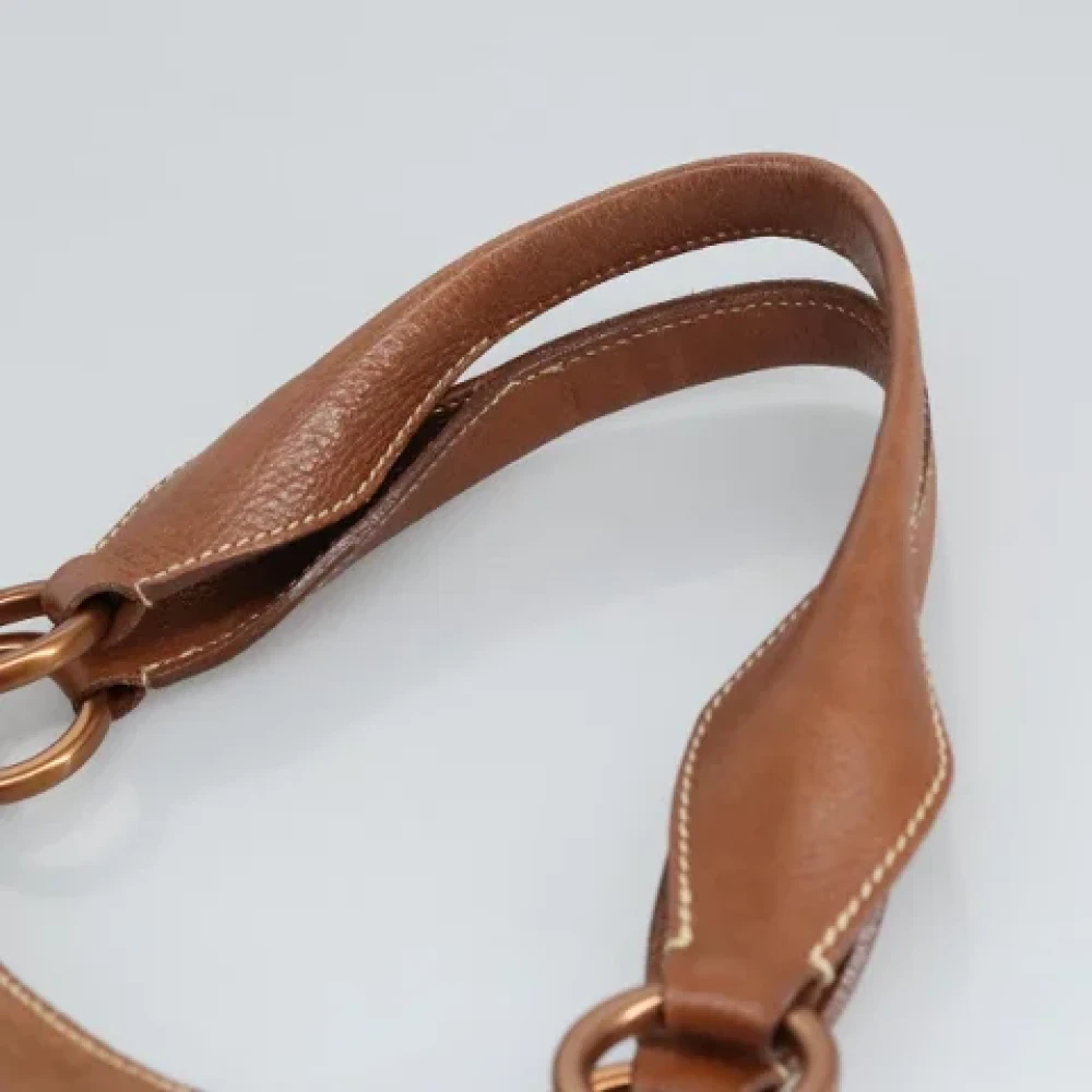 Cartier Vintage Pre-owned Leather handbags Brown Dames