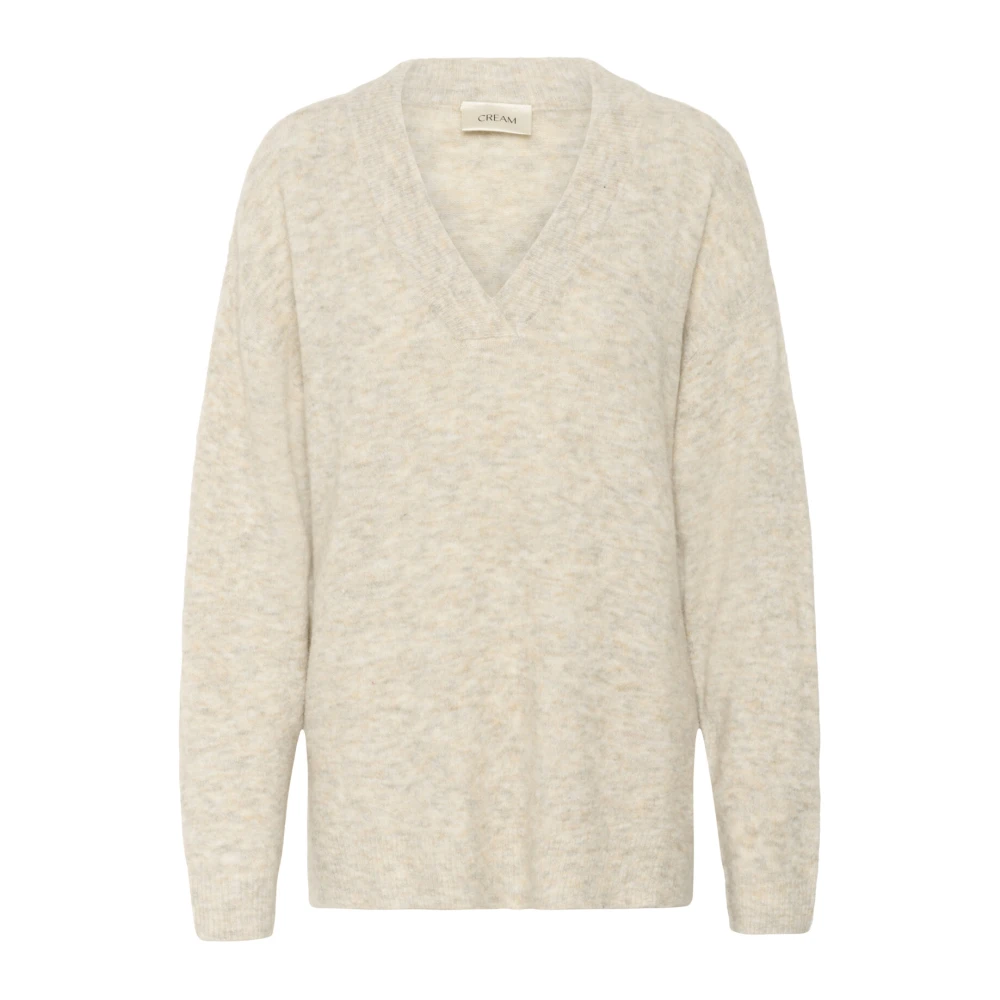 Knitwear > V-neck Knitwear - - Cream - Modalova