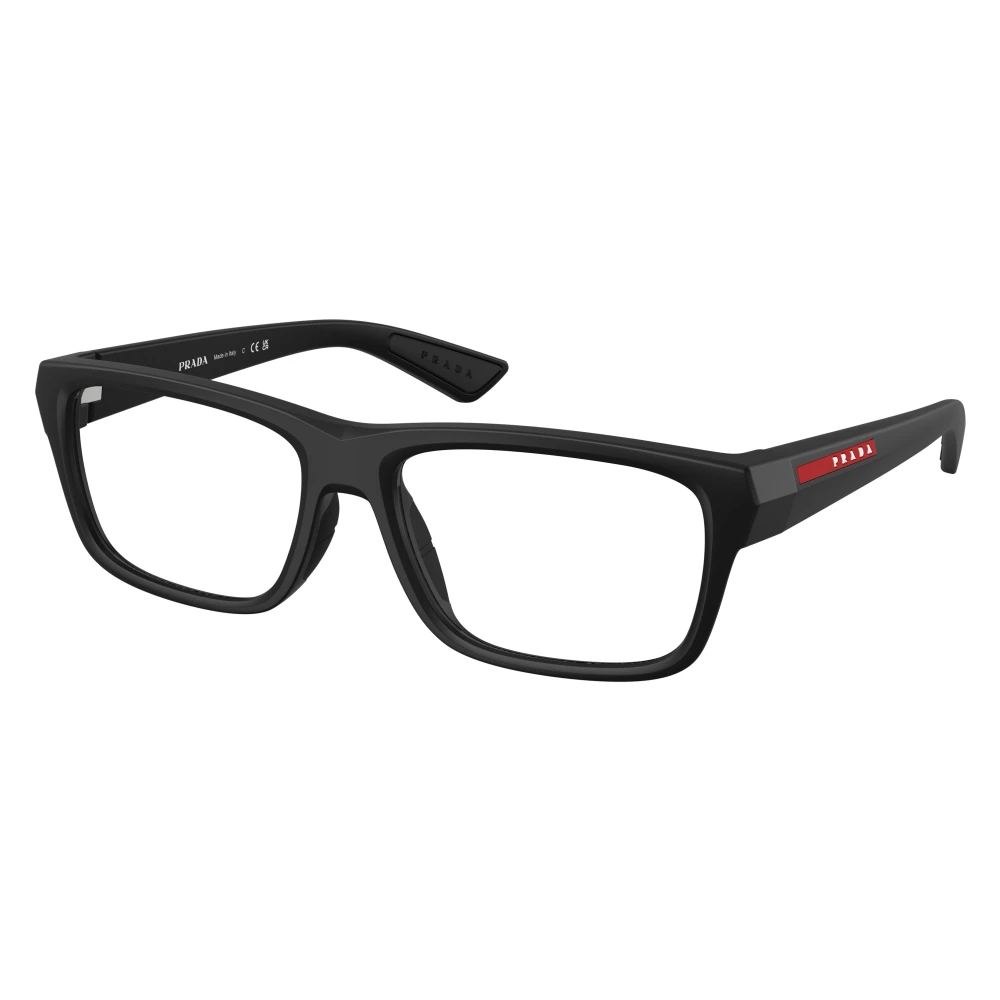 Prada Linea Rossa Black Ps 02Tv 1Bo1o1 Man Optical Frames Injected Transparent Pillow Normal - Image 2