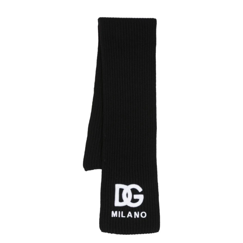 Dolce & Gabbana Girls Black Accessories Scarves Noos