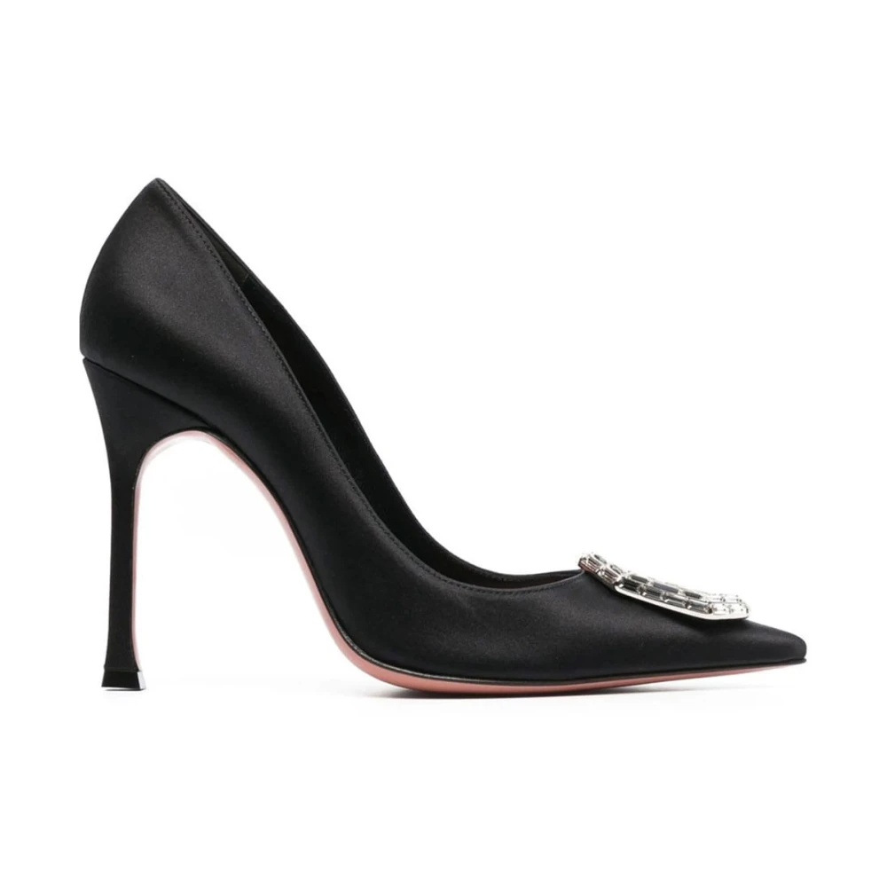 Amina Muaddi Women's Black Camelia Pump 105