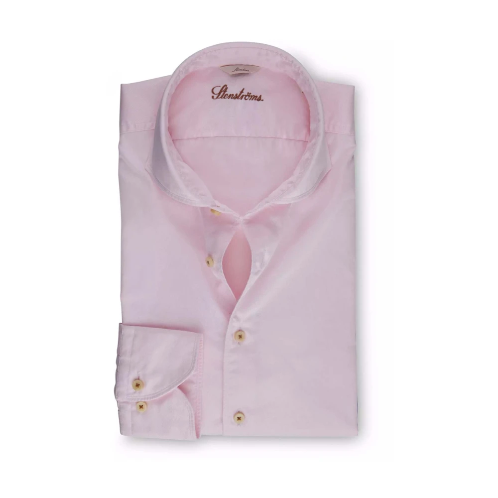 Stenströms Roze lange mouw overhemden Pink Heren