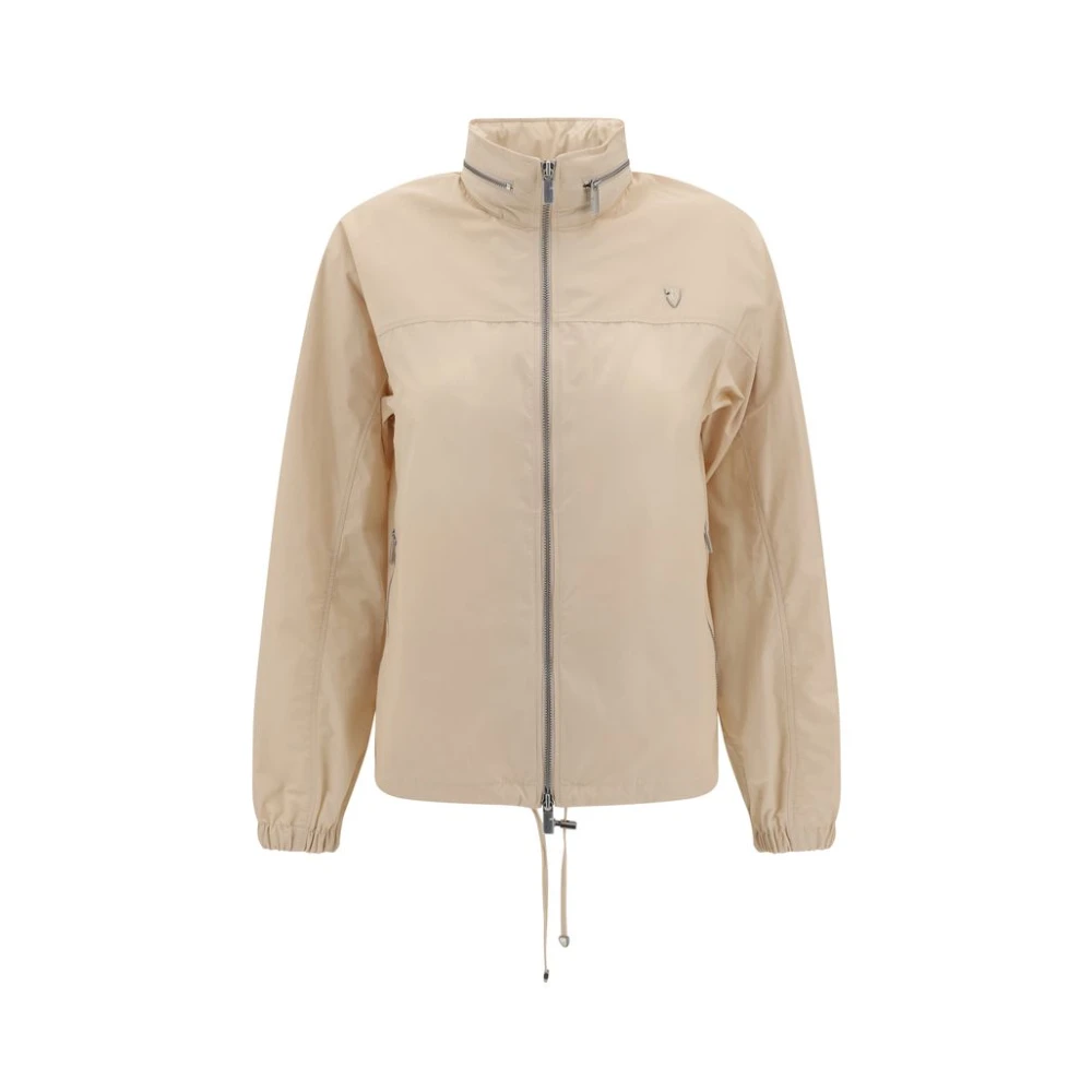 Burberry Women's Beige Waterproof Jacket With Zip-Out Hood Extra Small
