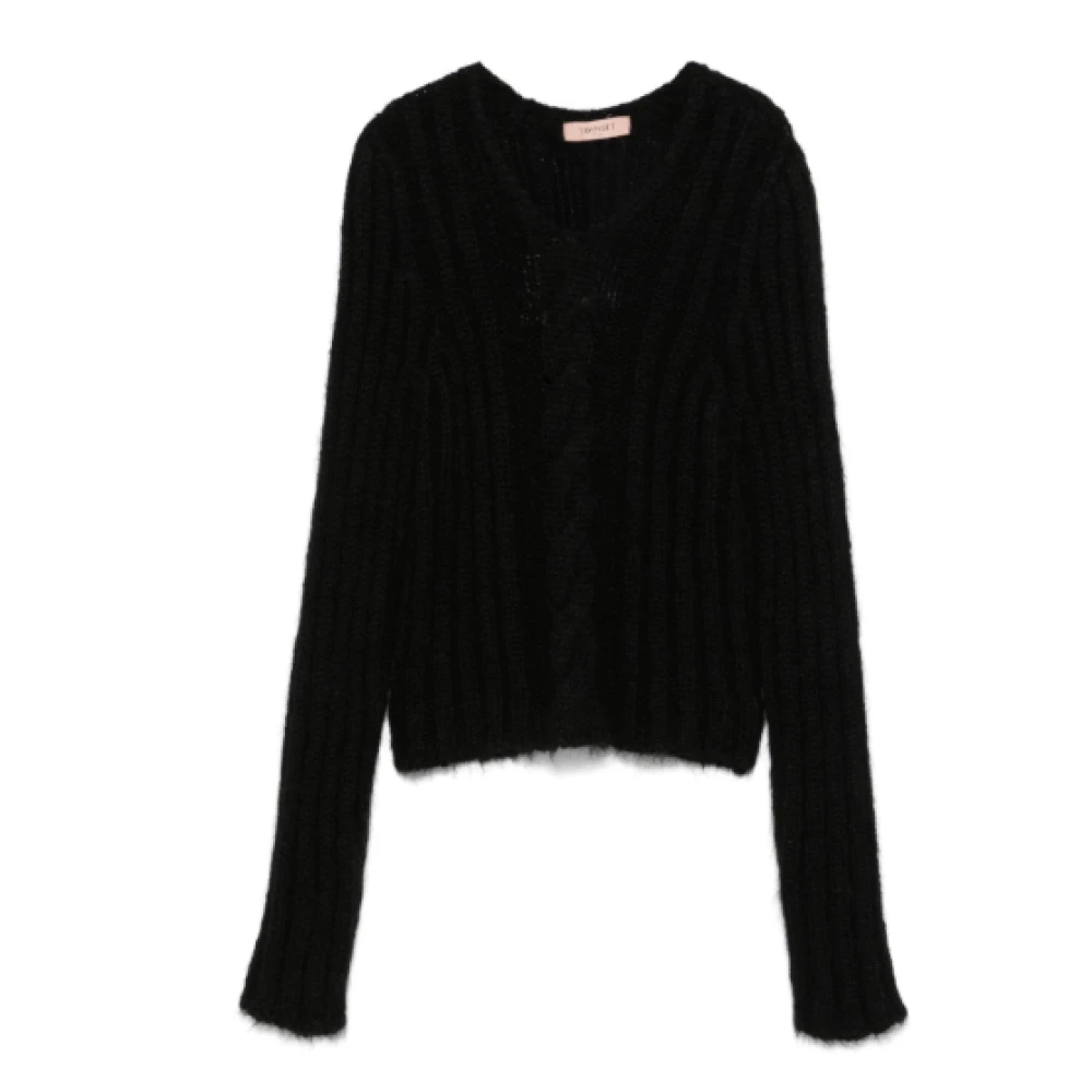 Twinset Zwarte Sweaters Set Black Dames
