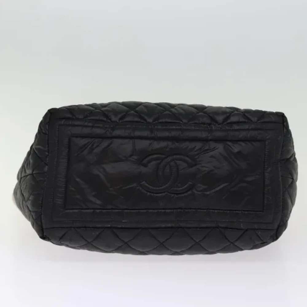 Chanel Vintage Pre-owned Nylon handbags Black Dames