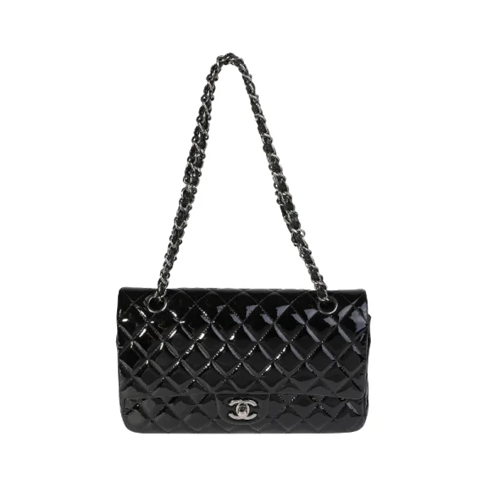 Chanel Vintage Pre-owned Leather crossbody-bags Gray Dames