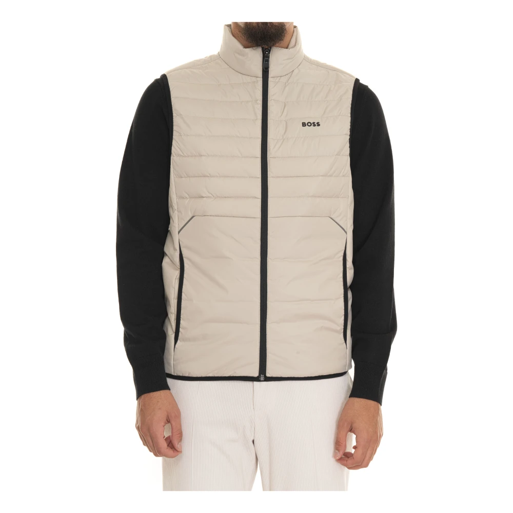 Boss Puffer Jacket Beige Heren