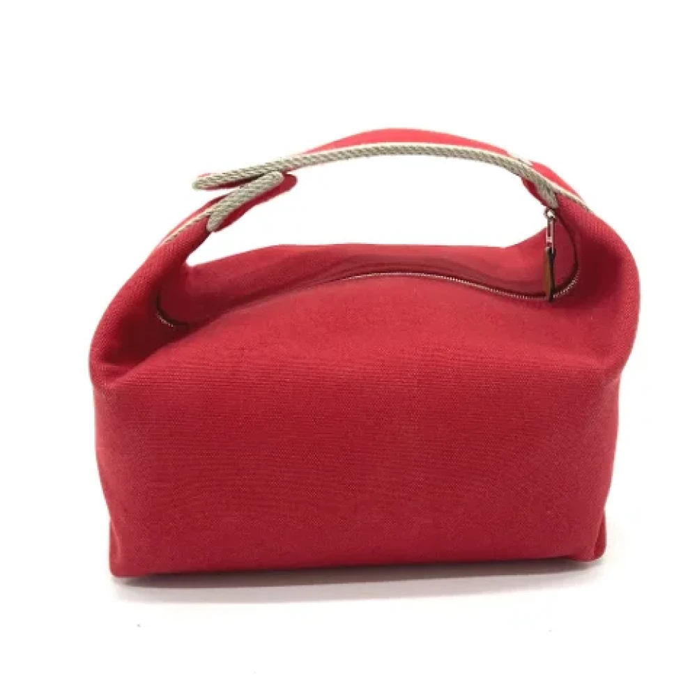 Hermès Vintage Pre-owned Fabric handbags Red Dames