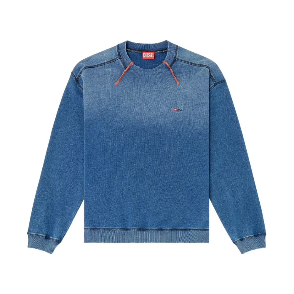 Diesel Men's Blue S-Crao-Boxt Sweatshirt - Sweatshirts - L - Sweatshirts & Hoodies