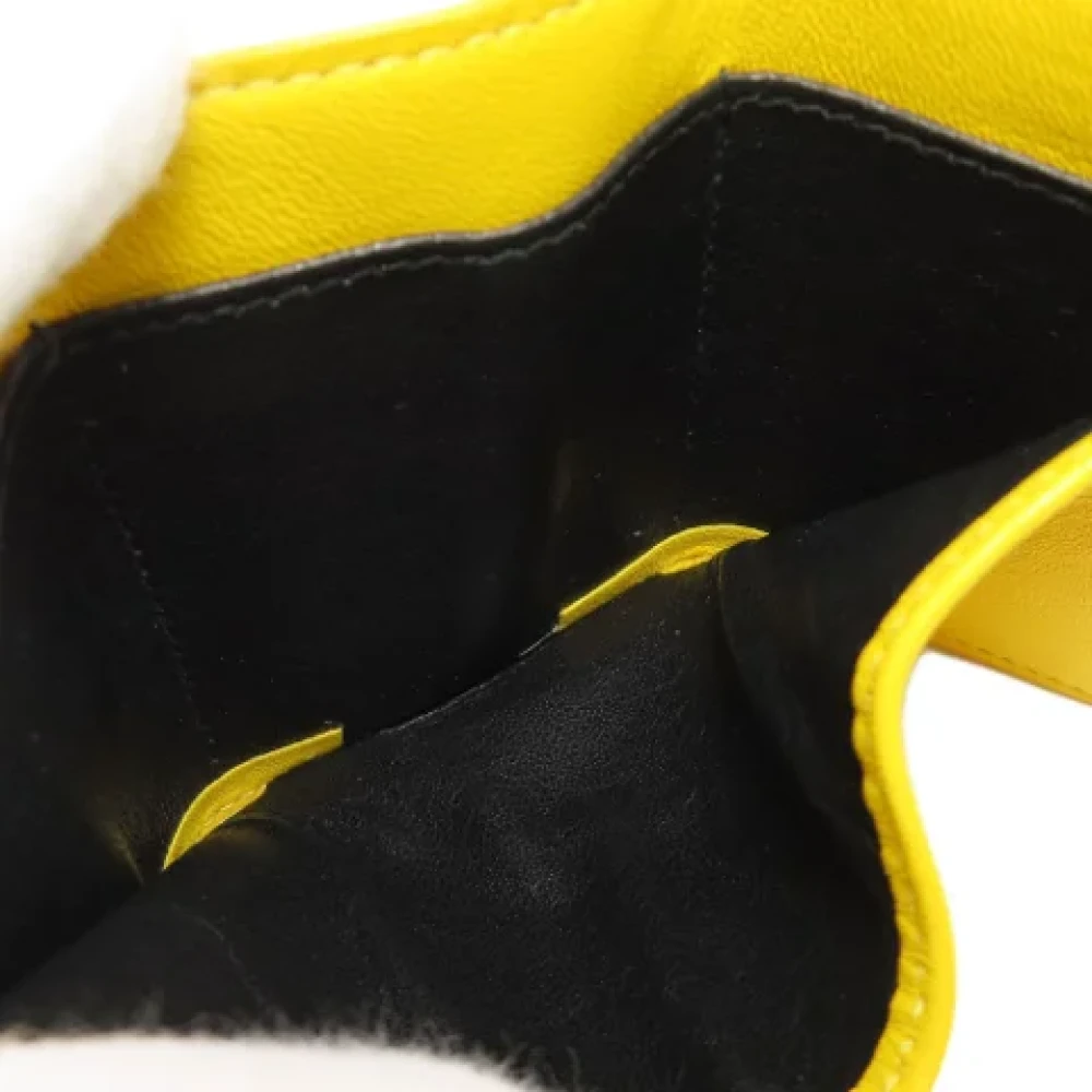 Balenciaga Vintage Pre-owned Leather wallets Yellow Dames