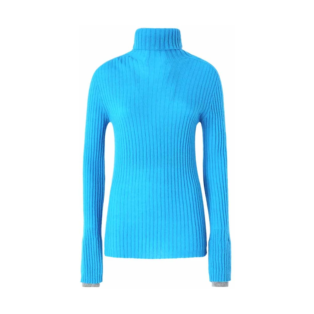 Pinko Turquoise Trui van Wol met Lange Mouwen Blue Dames