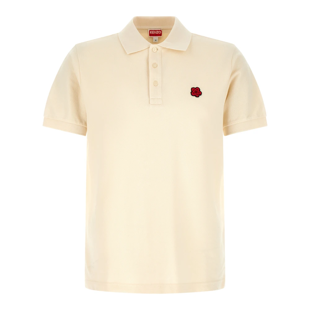 Kenzo Men's Beige Polo Shirts, Xl, Piqué Polo Shirt