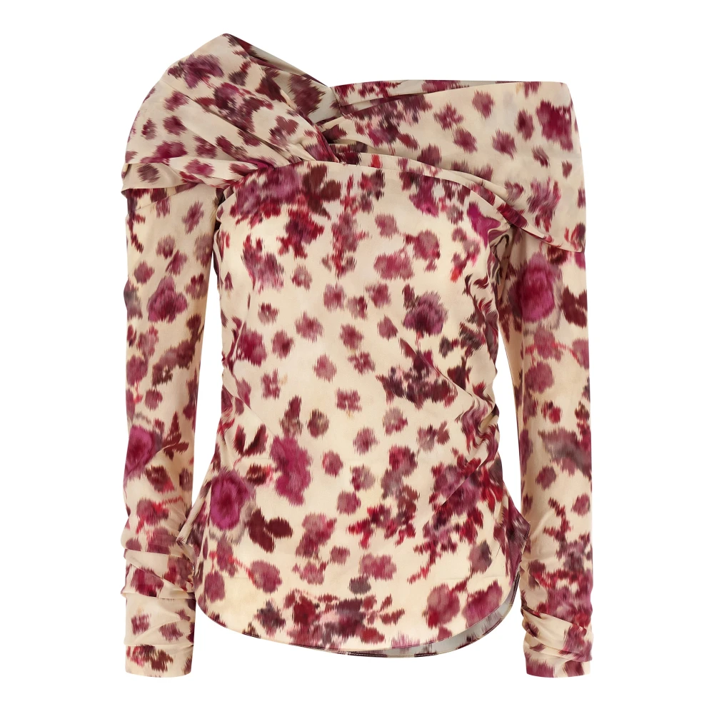Isabel Marant Women's Pink Danka Stretch-Silk Top - Blouses - S - Blouses & Shirts
