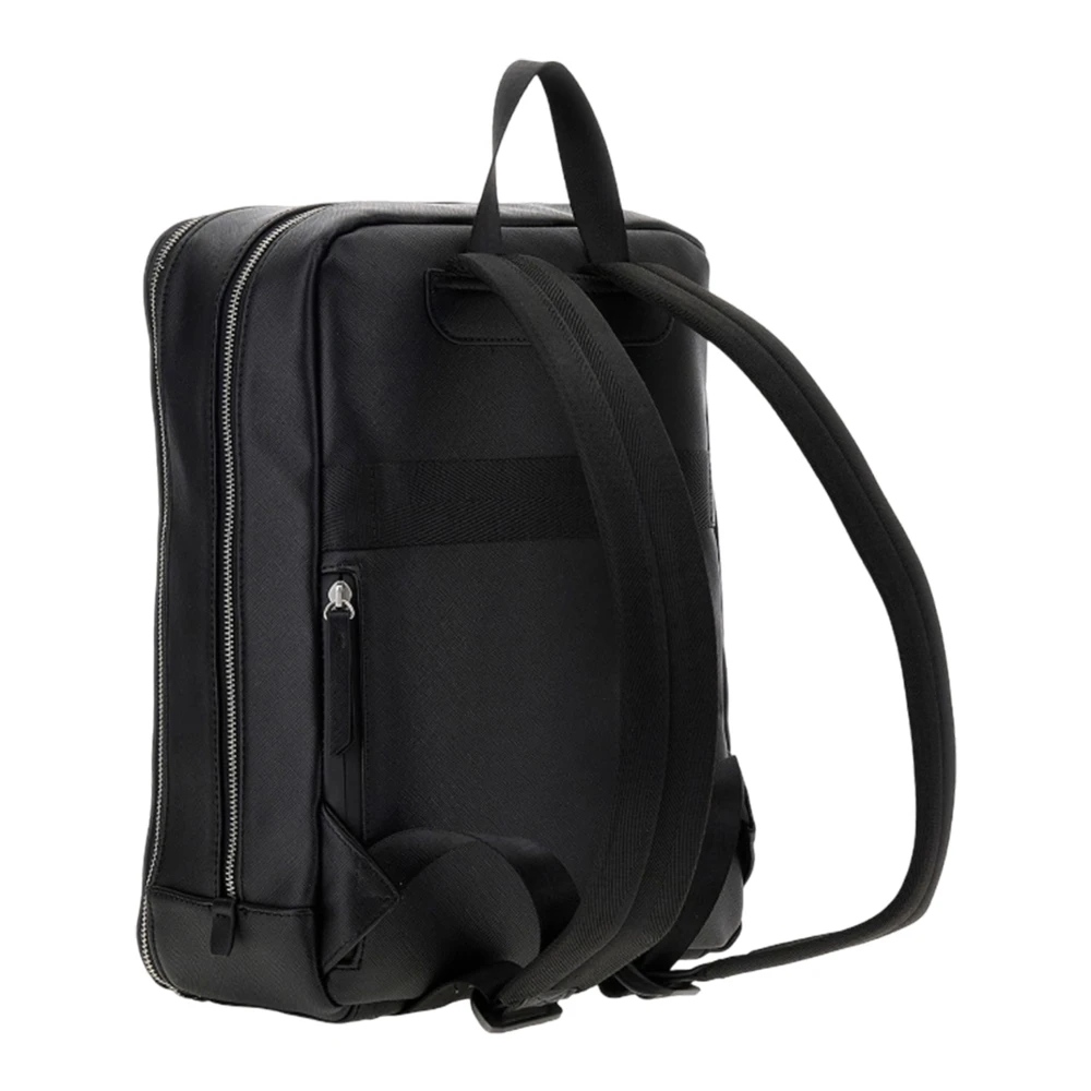 Guess Zwarte rugzak met laptopvak Black Heren