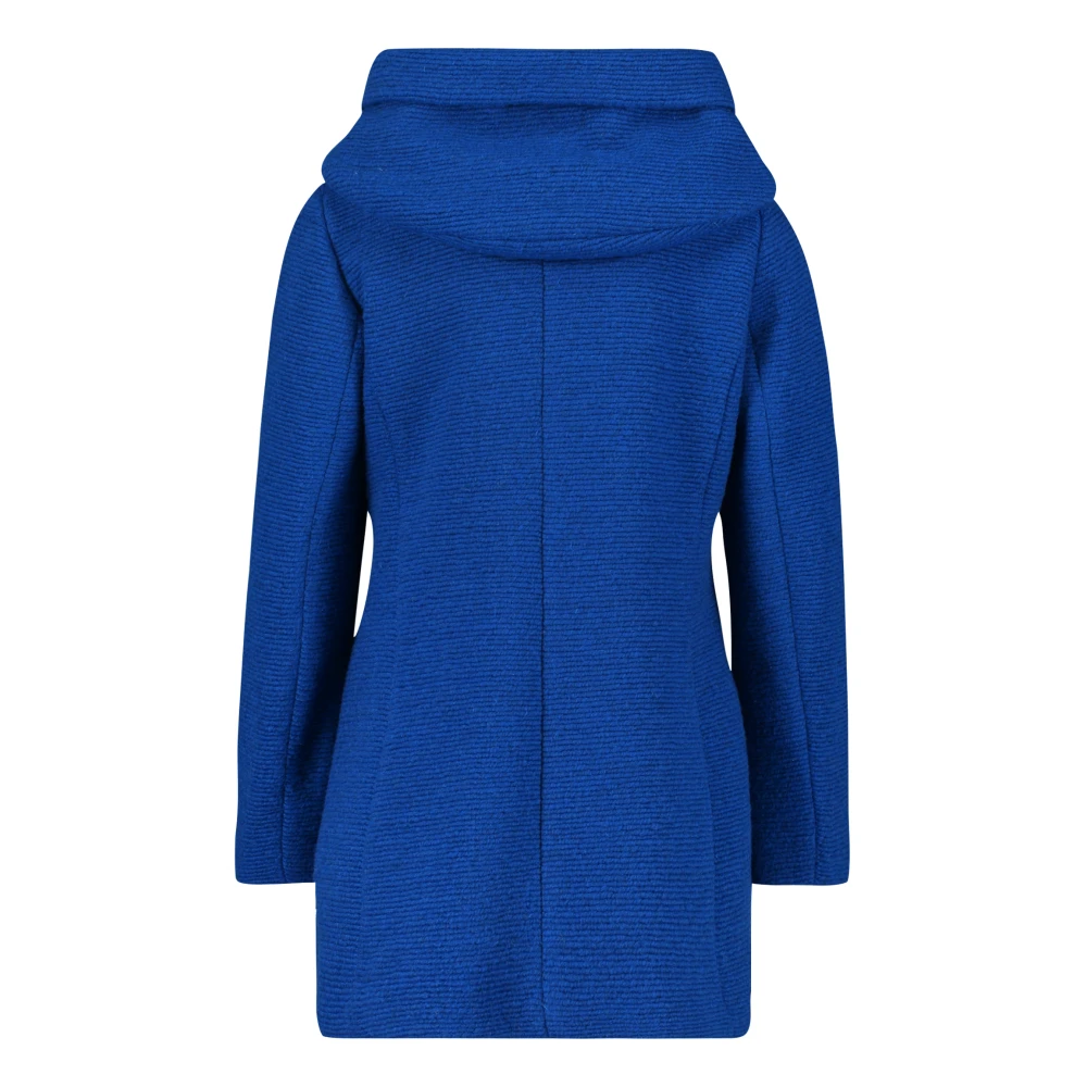 Amber & June Korte jas met capuchon Blue Dames