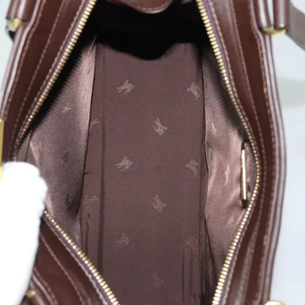 Burberry Vintage Pre-owned Wool shoulder-bags Beige Dames