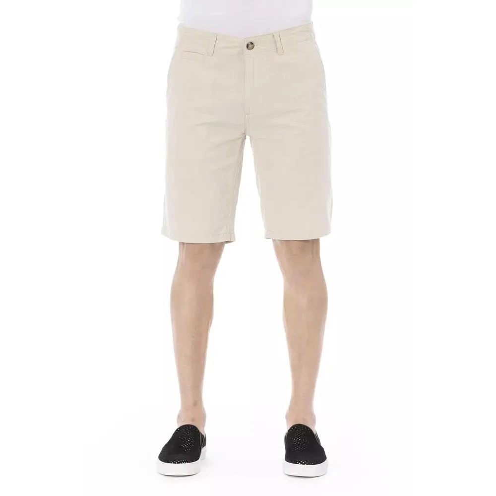 Baldinini Beige Bermuda Shorts van katoen Beige Heren