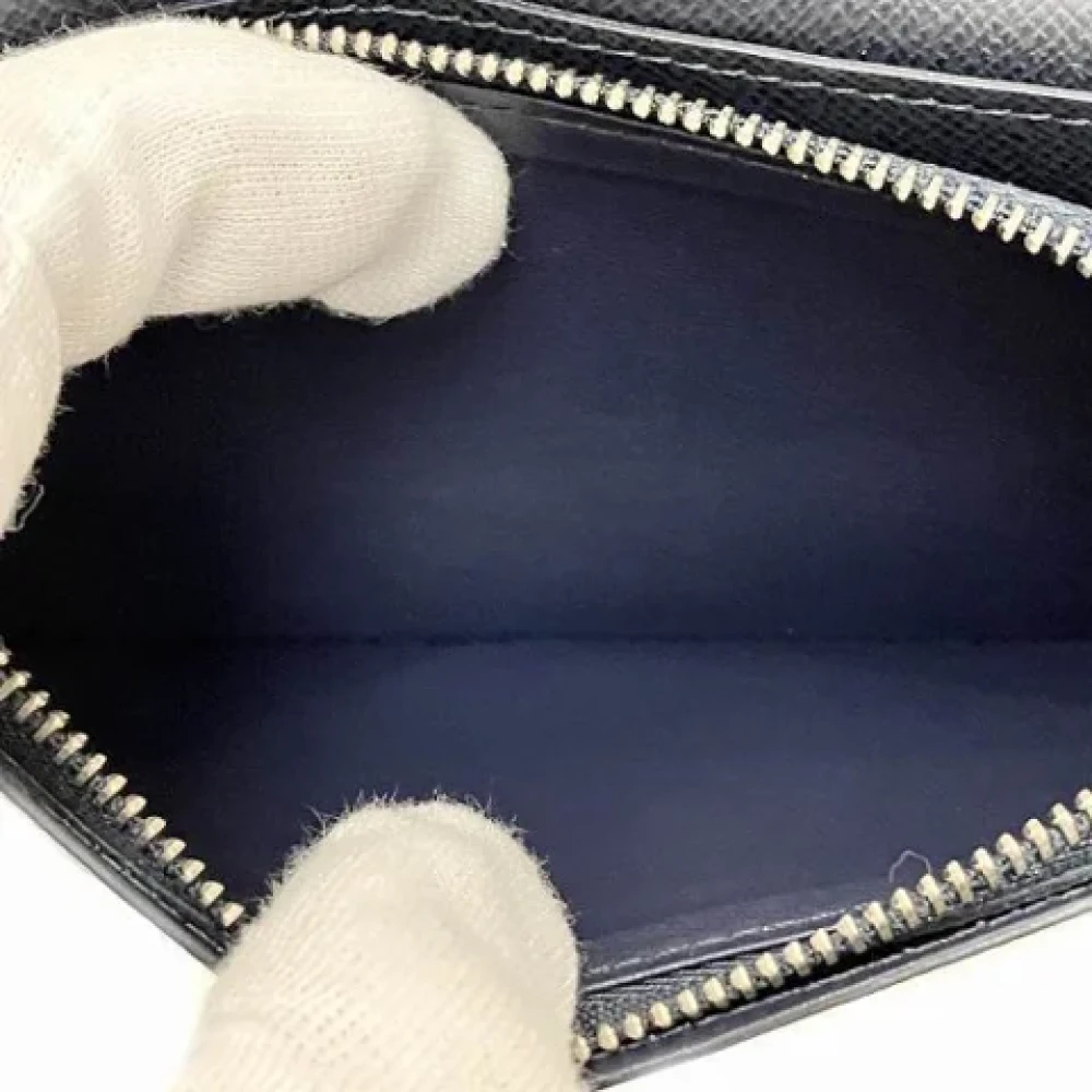 Louis Vuitton Vintage Pre-owned Leather wallets Blue Heren