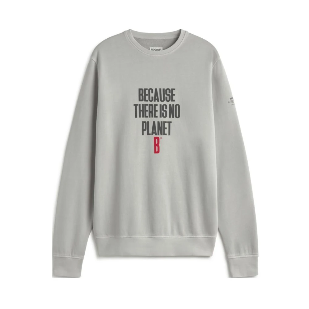 Ecoalf Men's Gray Eco-Friendly Minimalist Sweatshirt - Sweatshirts - S - Sweatshirts & Hoodies