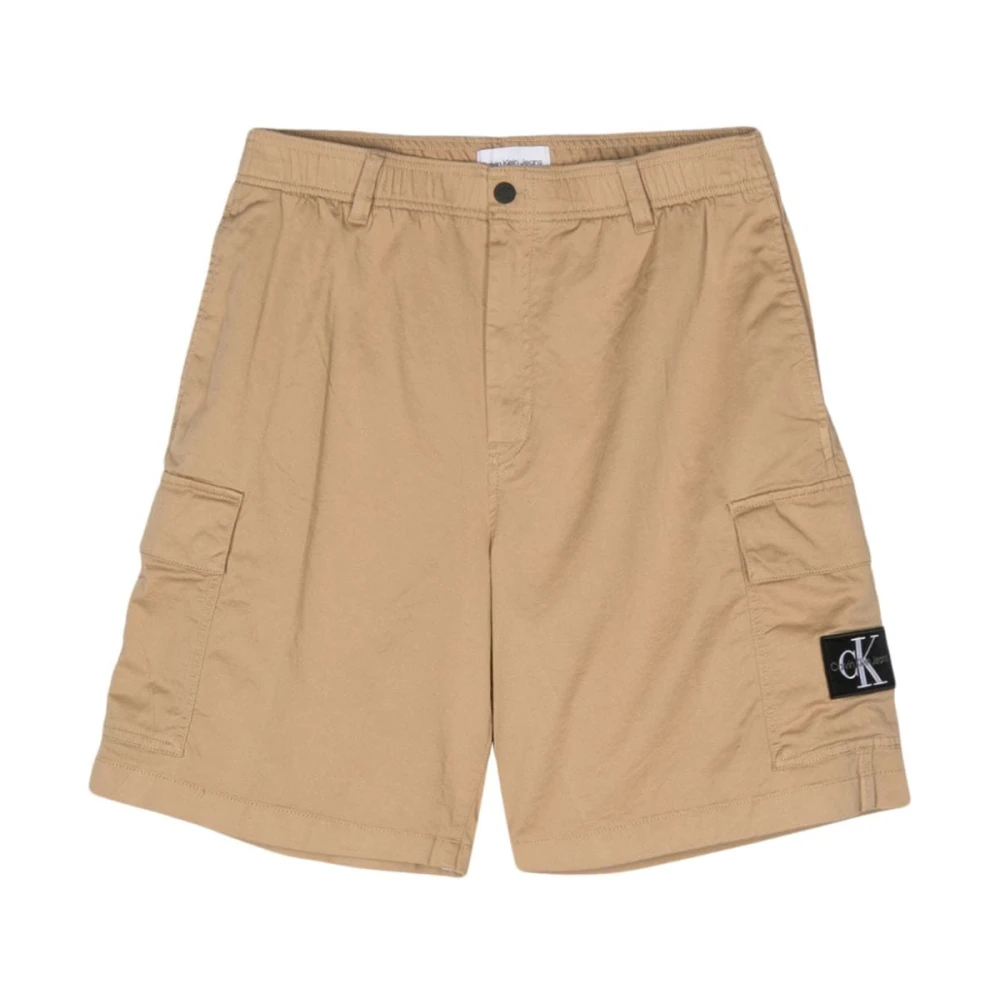 Calvin Klein Jeans Heren Bermuda Shorts Lente Zomer Collectie Beige Heren