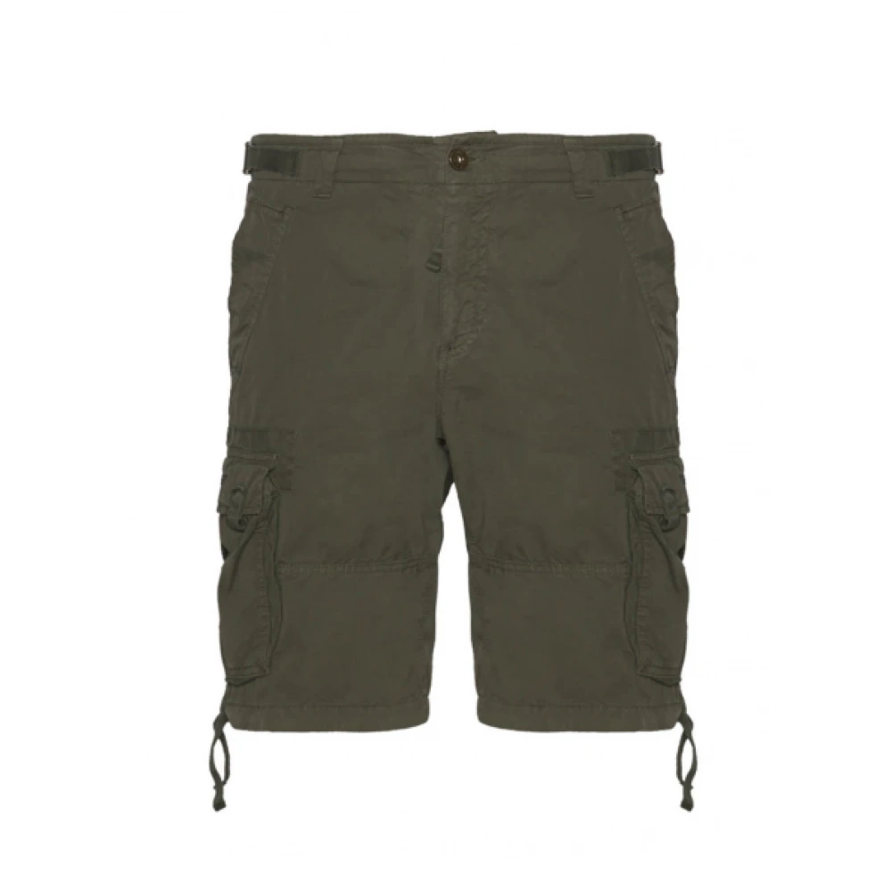 Aeronautica militare Cargo Shorts Green Heren